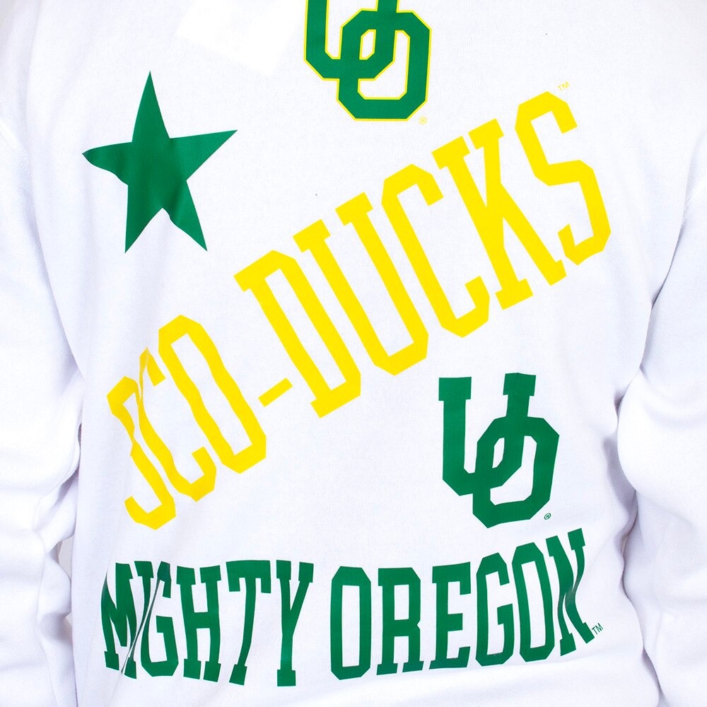 Interlocking UO, Zoozatz, White, Pullover, Polyester Blend, Men, Multi-logo, Sweatshirt, 954033